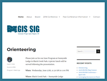 Tablet Screenshot of gis-sig.org